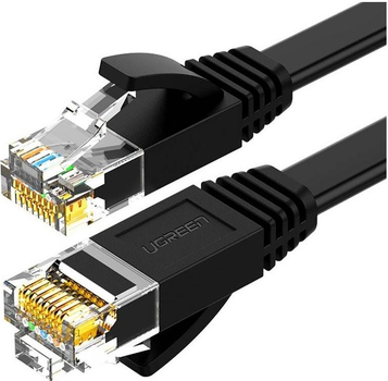 Patchcord Ugreen Cat 6 UTP 5 m Black (6957303851768)