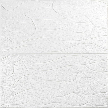 3D панель самоклеюча Sticker Wall SW-00001948 700х700х6 мм цегла біла