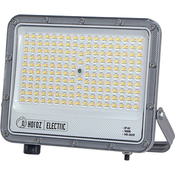 Прожектор светодиодный HOROZ ELECTRIC "MARGAY-100 3CCT" 100W серый
