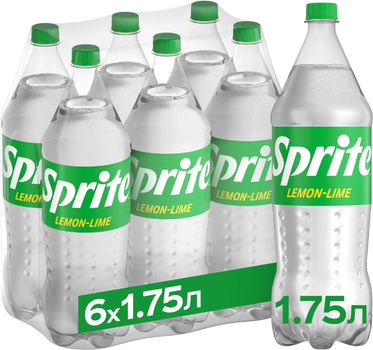 Упаковка безалкогольного напою Sprite 1.75 л х 6 шт (5449000152336)