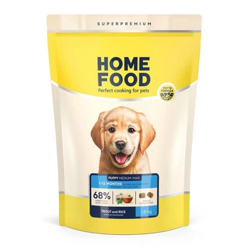 Гипоаллергенный сухой корм для щенков средних и крупных пород HOME FOOD Hypoallergenic Форель и рис 1,6 кг