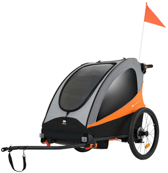 Велосипедний причіп KinderKraft 3 в 1 Nava Orange (KSNAVA00ORA0000) (5902533926978)