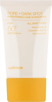 Сонцезахисний крем Celimax SPF50+ Pore+Dark Spot Brightening Care Sunscreen Освітлювальний 50 мл (8809971484510)
