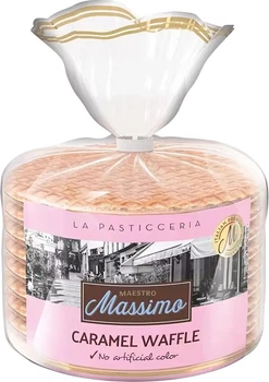 Стропвафли Maestro Massimo с карамелью 252 г (8050705432363)
