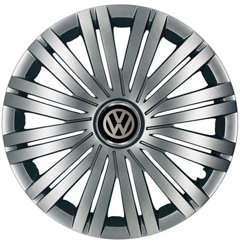 Автомобільні модельні ковпаки R16 Volkswagen 422 4шт, SJS, сріблясті