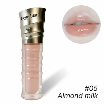 Зеркальный увлажняющий блеск для губ Gege Bear #05 Almond milk
