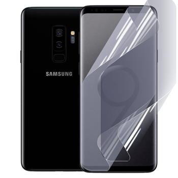 Антишпион приватная плёнка гидрогелевая для смартфона Samsung Galaxy S9 Plus противоударная прозрачная
