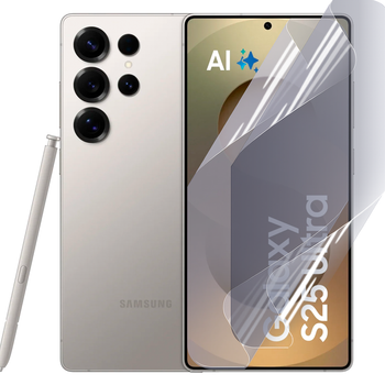 Плёнка гидрогелевая для Samsung Galaxy S25 Ultra (SM-S938B) глянцевая противоударная прозрачная