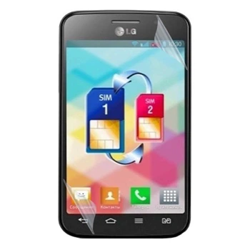 Антишпион приватная плёнка гидрогелевая для смартфона LG Optimus L4 II Dual противоударная прозрачная