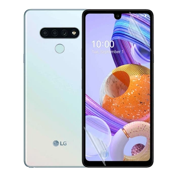 Антишпион приватная плёнка гидрогелевая для смартфона LG K71 противоударная прозрачная