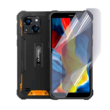 Антишпион приватная плёнка гидрогелевая для смартфона Oukitel WP32 противоударная прозрачная