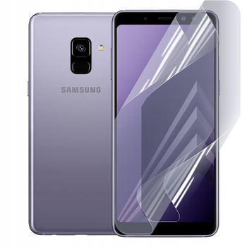 Антишпион приватная плёнка гидрогелевая для смартфона Samsung Galaxy A8 Plus 2018 (SM-A730F) противоударная прозрачная