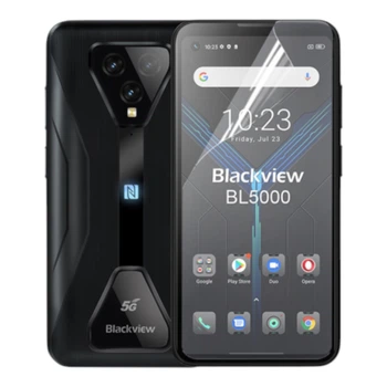 Антишпион приватная плёнка гидрогелевая для смартфона Blackview BL5000 5G противоударная прозрачная