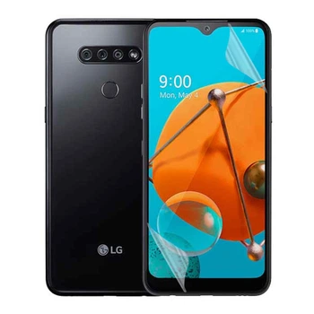 Антишпион приватная плёнка гидрогелевая для смартфона LG K51 противоударная прозрачная
