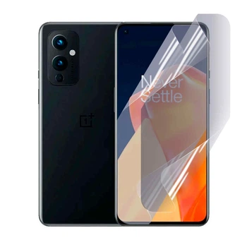 Антишпион приватная плёнка гидрогелевая для смартфона OnePlus 9 противоударная прозрачная