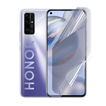Антишпион приватная плёнка гидрогелевая для смартфона Huawei Honor V30 противоударная прозрачная