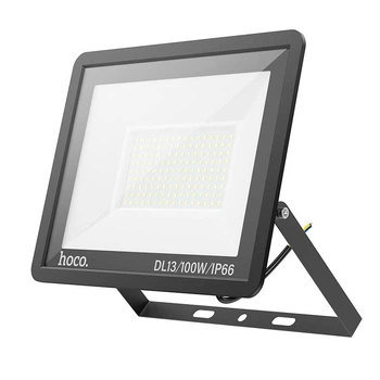 Уличный светодиодный прожектор HOCO DL13 Ultra thin outdoor LED flood light, 100W, IP66, 175-260V, 180°, black