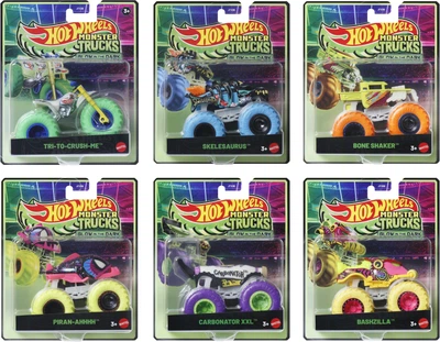Машинка-внедорожник Hot Wheels серии Светящиеся в темноте Monster Trucks в ассортименте (JFX08)