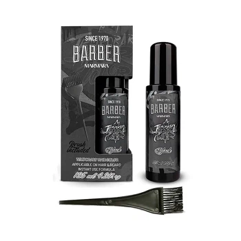 Спрей для тимчасового фарбування вусів і бороди Barber Marmara Hair Color (чорний)
