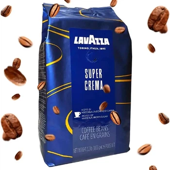 Кава в зернах Lavazza Super Crema 900г Зернова кава арабіка в пачці Лавазза (34)