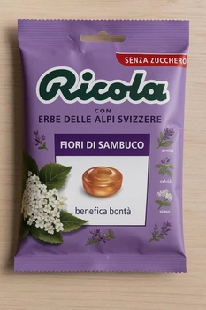 Леденцы Ricola Бузина на Травах без Сахара, 50 г
