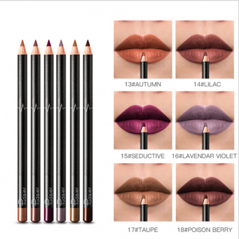 Набір олівців контур для губ PUDAIER LIP LINER 6 шт тон #13-18 (3020-3)