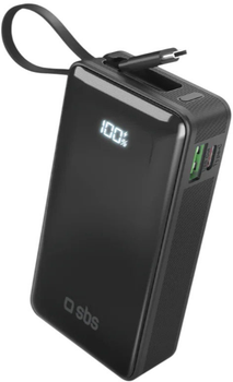 УМБ SBS 10000mAh 20W USB-C Black (8018417481420)