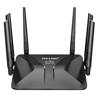 WiFi роутер на 6 антенн, 300 Мбит/с, PIX-LINK LV WR50Q / Роутер модем / Маршрутизатор / Роутер для дома