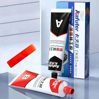 Двухкомпонентный клей для металла 100г, Kafuter metal glue strong / Клей холодная сварка / Эпоксидный клей