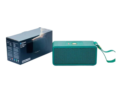 Портативная Bluetooth-колонка MIDDLETON W3 с микрофоном и аккумулятором 1200 мАч, беспроводная акустика для музыки Green