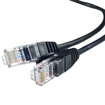 Патч-корд медный неекранированный 1м UTP RJ45 кат. 5e PVC Черный