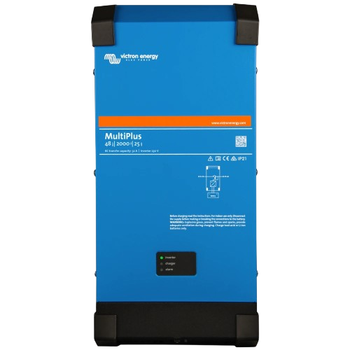 Гібридний інвертор із чистою синусоїдою Victron Energy MultiPlus 48/2000/25-32, 1 фаза, 1.6 кВт, 38-66 В, 25A, Blue
