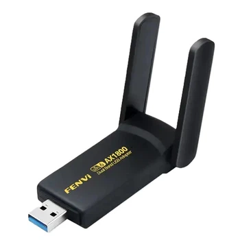 Wi-Fi адаптер Fenvi FU-AX1800 с поддержкой Wi-Fi 6, USB 3.0, 1800 Мбит/с, двухдиапазонный беспроводной адаптер для ПК и ноутбуков