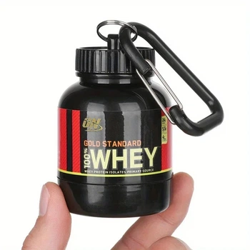 Брелок с карабином для протеина ON GOLD STANDARD WHEY 100 мл портативная баночка для спортивного питания