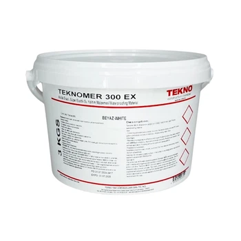 Мастика акрилова високоеластична для гідроізоляції Teknomer 300 EX (3кг) Біла