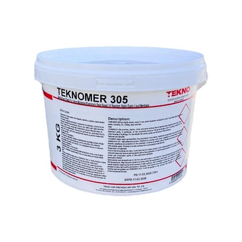 Акриловая эластичная гидроизоляция устойчива к УФ-излучению для балконов и террас Teknomer 305 3 кг.