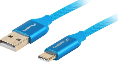 Kabel Lanberg USB-A - USB-C 1.8 m Blue (CA-USBO-22CU-0018-BL)