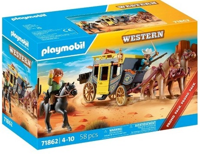 Набір із фігурками Playmobil History Пограбування диліжанса на Дикому Заході 58 шт 71862 (4008789718624)