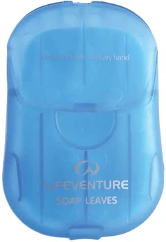 Мило Lifeventure Soap Leaves 50 листків компактне похідне водонепроникна упаковка для тіла волосся прання