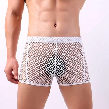 Чоловічі труси боксери в сітку "Clever-Menmode" Білий XL