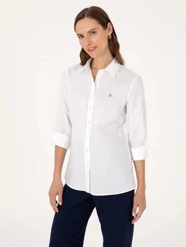 Рубашка хлопковая женская Pierre Cardin G022SZ004-000-2298767(Beyaz) 34 Белая (8683859178650)