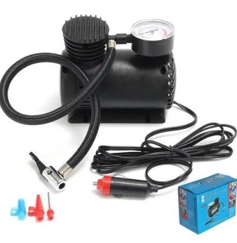 Компрессор для автомобиля Air Compressor DC-12V в прикуриватель 250 PSI черный