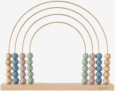 Іграшка для немовлят Oyoy Mini Abacus Rainbow Brass Plated (5712195006679)