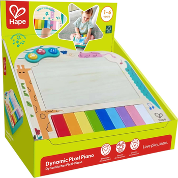 Іграшка для немовлят Hape Dynamic Pixel Piano 87-0635 (6943478045453)