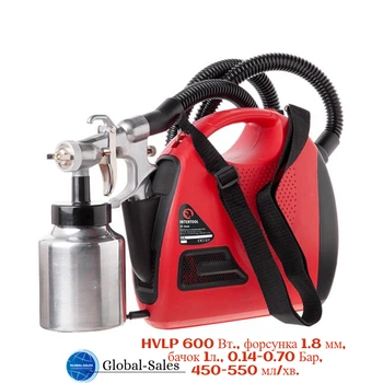 Краскопульт електричний HVLP Intertool 600Вт x 1000мл (DT-5060)