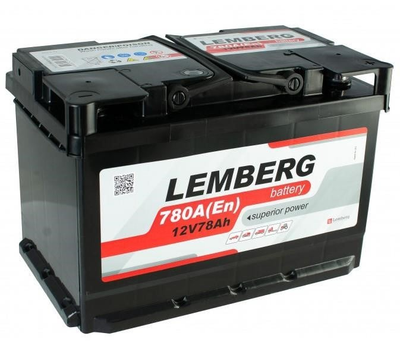 Аккумулятор 78 Ач/12В LEMBERG battery Euro LB78-0