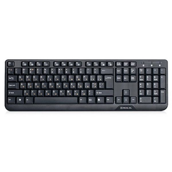 Клавіатура real-el 500 Standard, usb, black