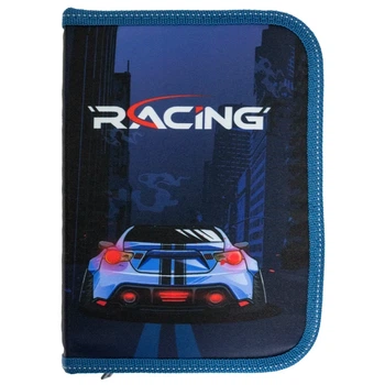 Пенал "CLASS" 25109C 1 відділення., пустий, 1 відворот, "Racing", для хлопчика