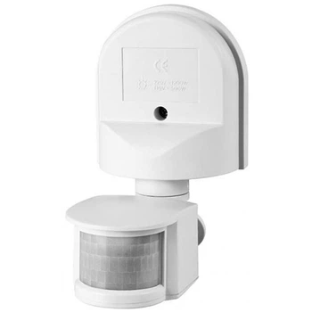 Датчик движения MS-114 белый 180град. 1200W 5-12м IP44 ELTIS