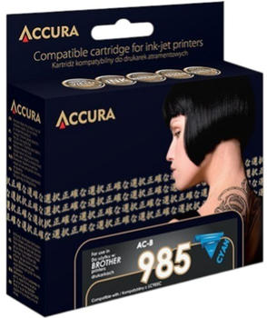 Tusz Accura ink Brother LC985C Cyan (5902012929001)